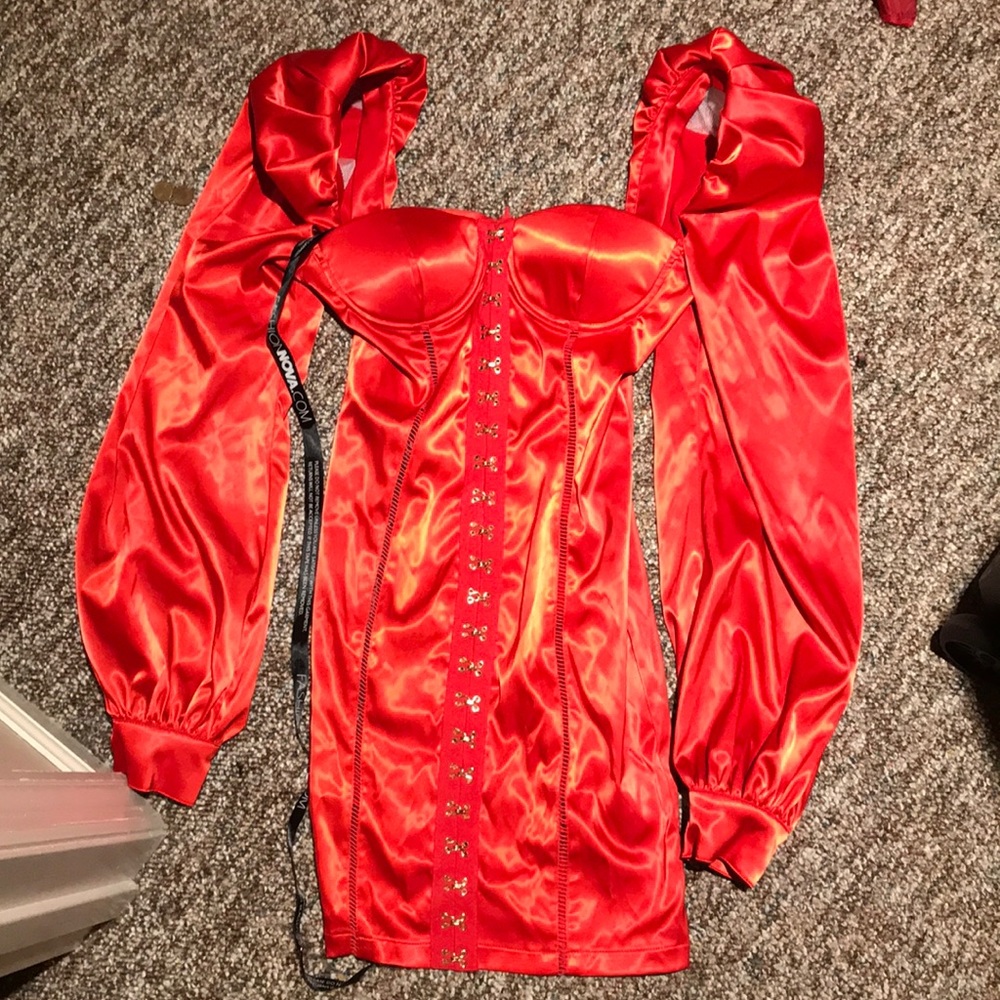 red dress